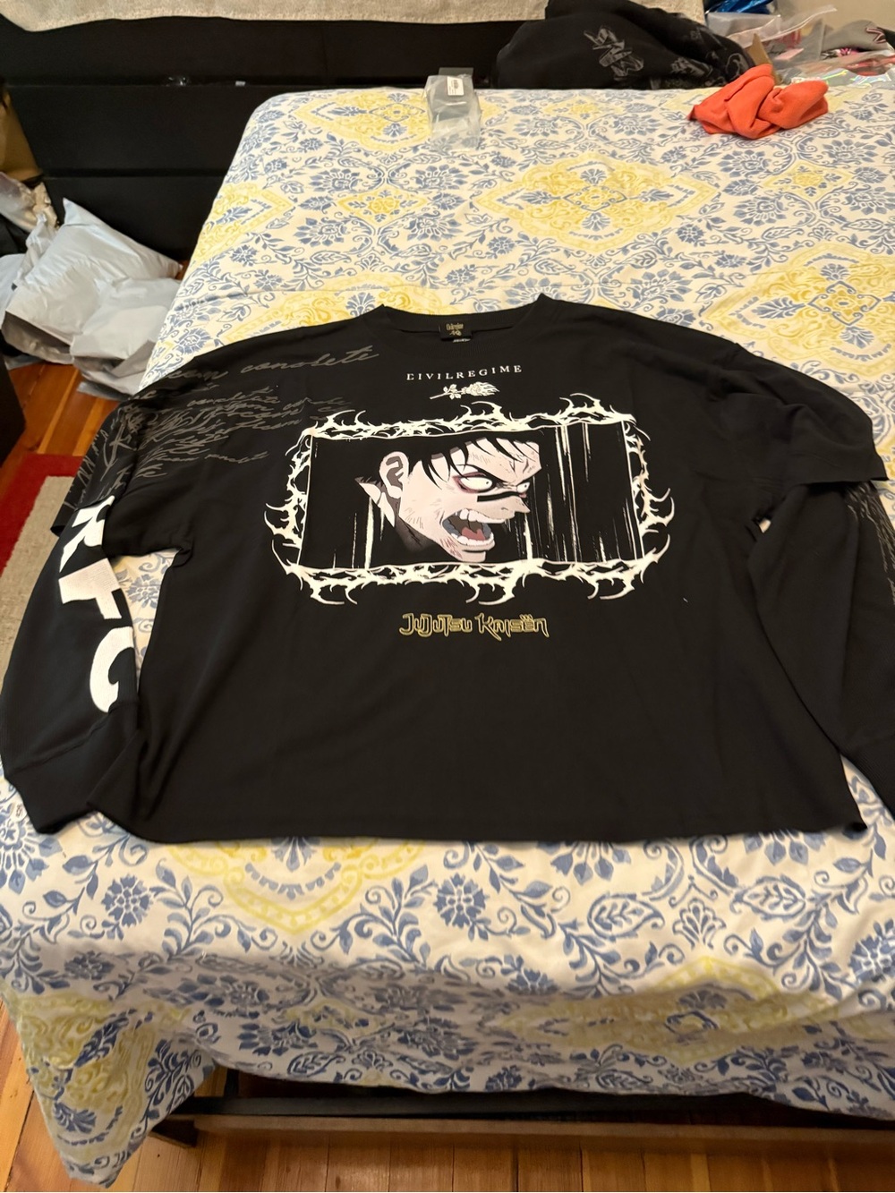 Civil Regime Cursed Bloodlines Twofer Black Long-Sleeve Graphic Anime LS Tee